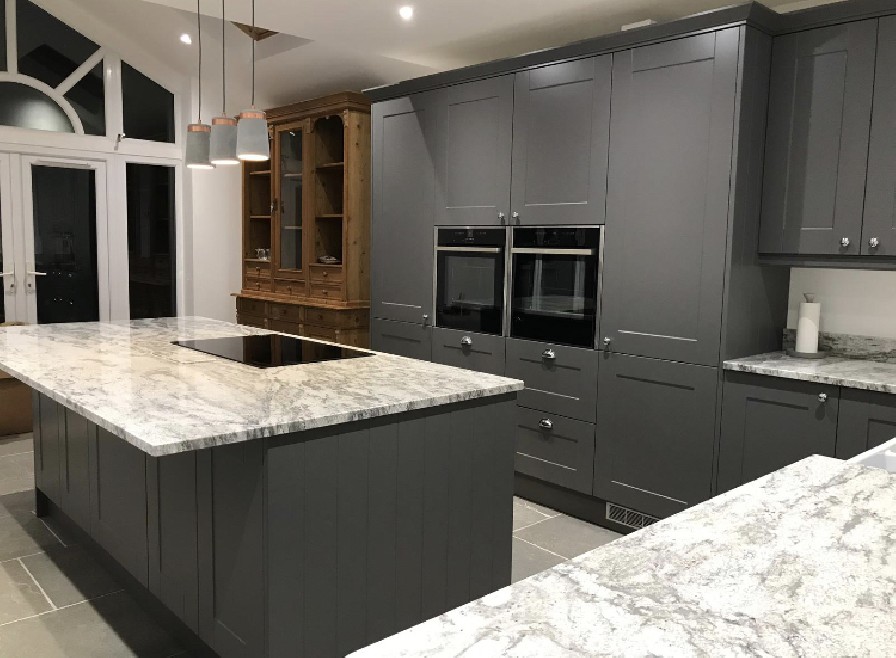 Remodeled kitchen by Hughes Carpentry